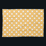 Modern Stylish Yellow Polka Dot Tea Towel<br><div class="desc">2025</div>
