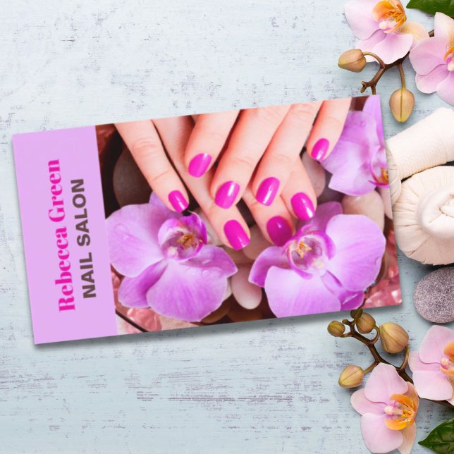 Modern Stylist Manicurist Nail Artist Nail Salon Business Card (Modern Stylist Manicurist Nail Artist Nail Salon Business Card)