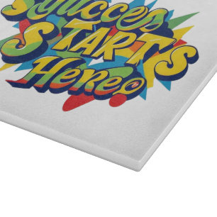 "Modern Success Affirmation" Cutting Board