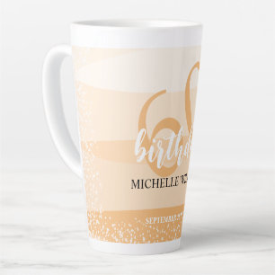 Modern Summer Birthday Party In Pink Latte Mug