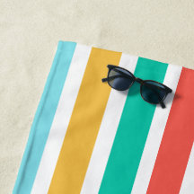 Modern Summer Colourful Vertical Stripes 
