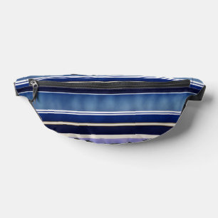 Modern Summer Navy Blue Boat Stripes Collection Bum Bags