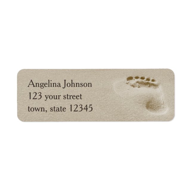 Modern Summer Return Address Label (Front)