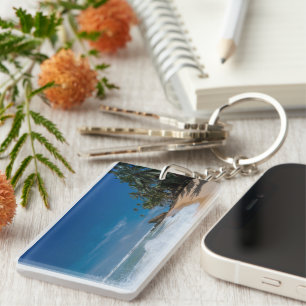 Modern Summer  Vacation Key Ring