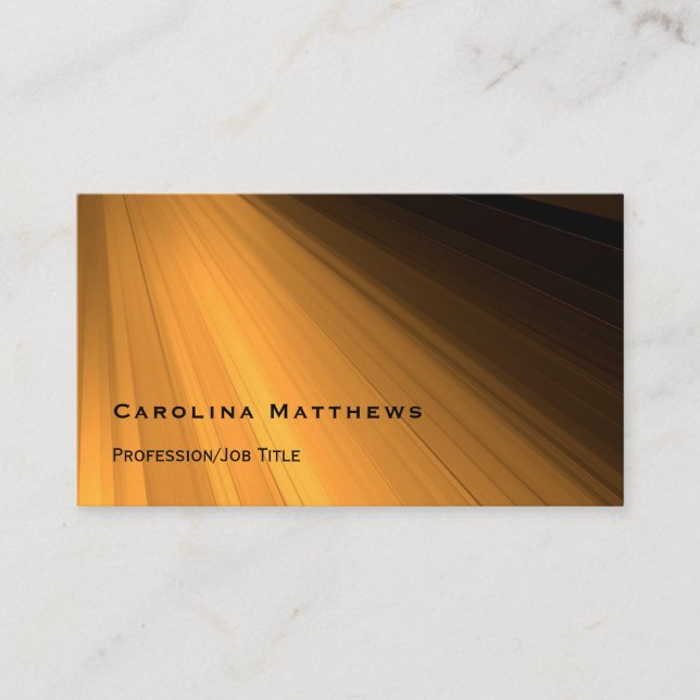 Modern Sun Rays Business Card (Front)