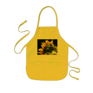 Modern Sunflower colour photo Kids Apron