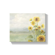 Modern sunflower Watercolor & personalise Image