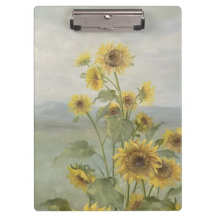 Modern sunflower Watercolor & personalise Image Clipboard