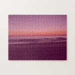 Modern Sunset Beach Gradient Jigsaw Puzzle<br><div class="desc">Puzzle with Gradient Pattern and Beach Sunset</div>