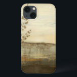 Modern Sunset Landscape Oil Painting iPhone 13 Case<br><div class="desc">A modern oil painting of a landscape by Jennifer Goldberger. Leaves creep in from the side while a beautiful sunset rests on the horizon. An amazing print that would make an amazing purchase!</div>
