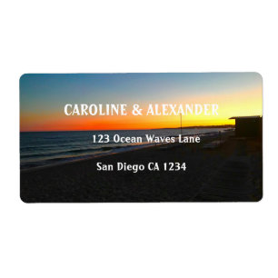 Modern Sunset Ocean Sunset Tropical Beach Wedding