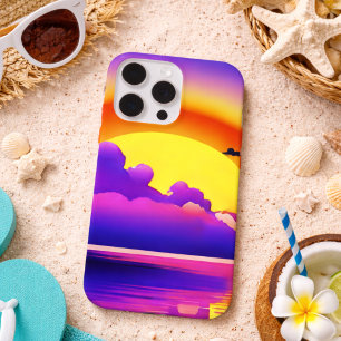 Modern Sunset on Water iPhone 15 Pro Case