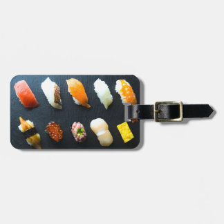 Modern Sushi Grid – Elegant Japanese Luggage Tag