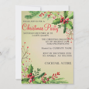 Modern, Sweet Christmas  Invitation