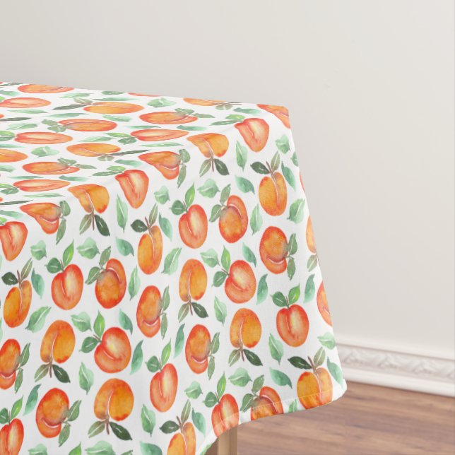 Modern Sweet Peach Pattern Tablecloth (In Situ)
