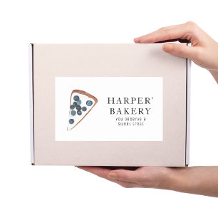 Modern Sweets Bakery Professional Business Rectangular Sticker