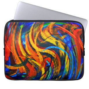 Modern Swirl Abstract Art #11 Laptop Sleeve