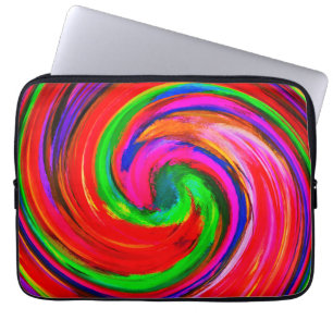 Modern Swirl Abstract Art #12 Laptop Sleeve