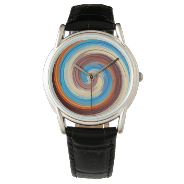 Modern Swirl Abstract Art #12 Watch (Front)