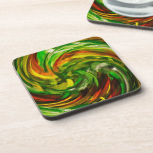 Modern Swirl Abstract Art #13 Coaster