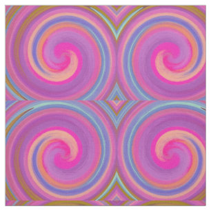 Modern Swirl Abstract Art #14 Fabric