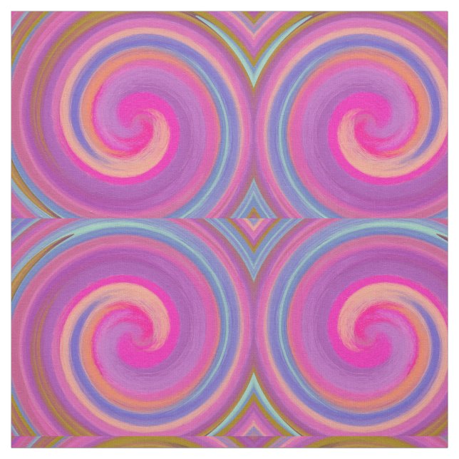 Modern Swirl Abstract Art #14 Fabric (Swatch)