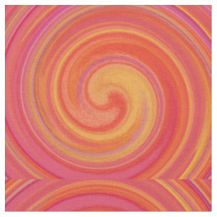 Modern Swirl Abstract Art #16 Fabric
