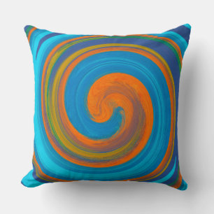 Modern Swirl Abstract Art #17 Cushion