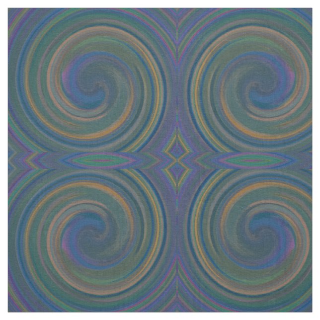 Modern Swirl Abstract Art #22 Fabric (Swatch)