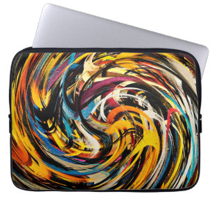 Modern Swirl Abstract Art #22 Laptop Sleeve