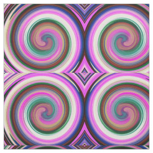 Modern Swirl Abstract Art #25 Fabric
