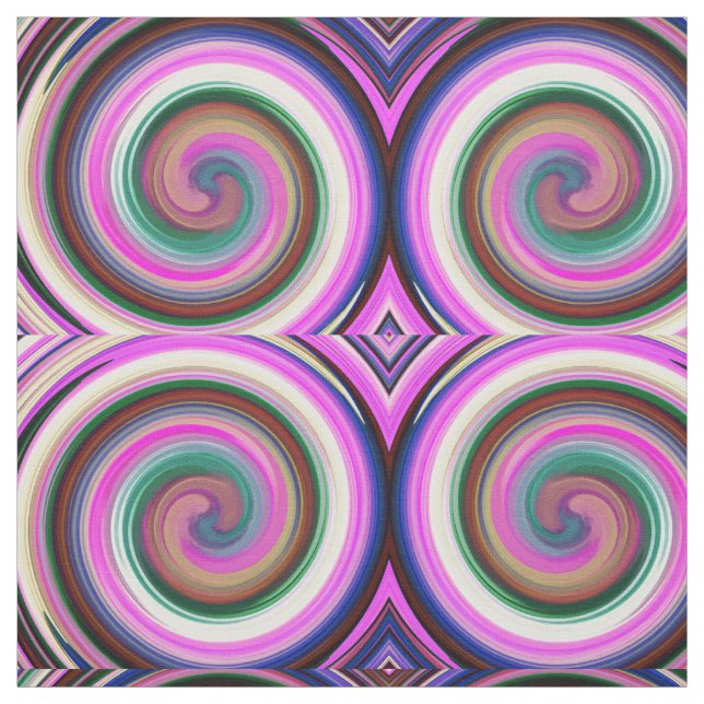 Modern Swirl Abstract Art #25 Fabric (Swatch)