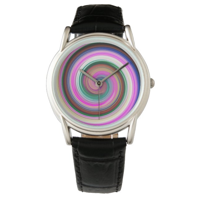 Modern Swirl Abstract Art #25 Watch (Front)