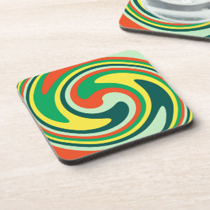 Modern Swirl Abstract Art #2 Coaster