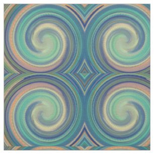 Modern Swirl Abstract Art #32 Fabric