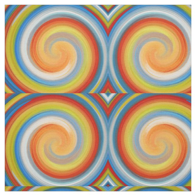 Modern Swirl Abstract Art #35 Fabric (Swatch)