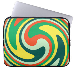 Modern Swirl Abstract Art #3 Laptop Sleeve