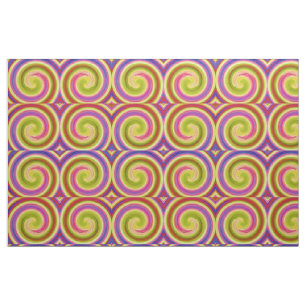 Modern Swirl Abstract Art #41 Fabric