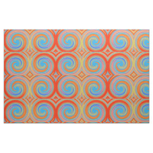 Modern Swirl Abstract Art #42 Fabric