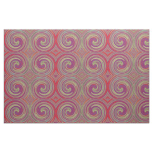 Modern Swirl Abstract Art #43 Fabric