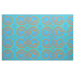 Modern Swirl Abstract Art #44 Fabric