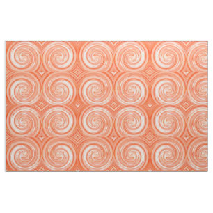 Modern Swirl Abstract Art #4 Fabric
