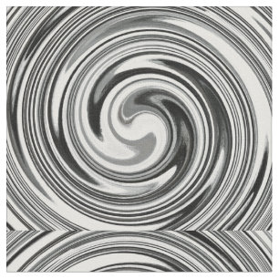 Modern Swirl Abstract Art #7 Fabric