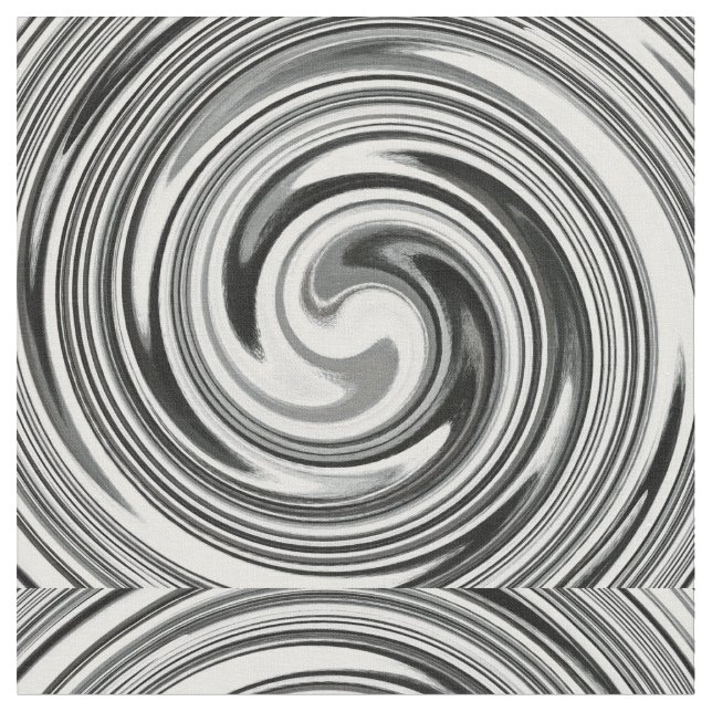 Modern Swirl Abstract Art #7 Fabric (Close Up)