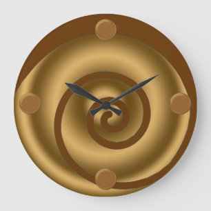Modern Swirl Art Wall Clock