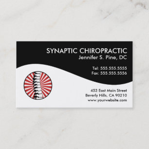 Modern Swirl Chiropractic Business Cards