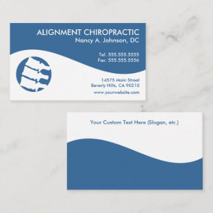 Modern Swirl Chiropractic Business Cards