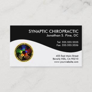 Modern Swirl Chiropractic Business Cards