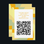 Modern Swirl Star of David QR Code Bar Bat Mitzvah Enclosure Card<br><div class="desc">Perfect enclosure or RSVP card for a bat mitzvah, bar mitzvah or other Jewish celebration! Hand made art for you. FULLY CUSTOMIZABLE! Click on “Personalise” above to edit the text and add your link to the QR code. Click "edit using design tool" to adjust the fonts, colours and placements and...</div>