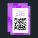 Modern Swirl Star of David QR Code Bar Bat Mitzvah Enclosure Card<br><div class="desc">Perfect enclosure or RSVP card for a bat mitzvah, bar mitzvah or other Jewish celebration! Hand made art for you. FULLY CUSTOMIZABLE! Click on “Personalise” above to edit the text and add your link to the QR code. Click "edit using design tool" to adjust the fonts, colours and placements and...</div>